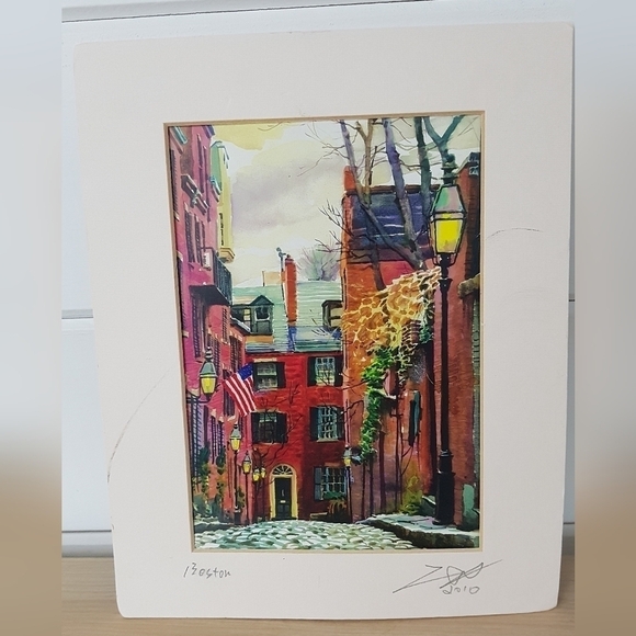 2010 Boston Watercolor Print - Picture 8 of 8
